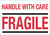 Waarschuwingssticker Handle w/care/rl500