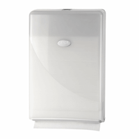 Euro Pearl WHITE vouwhanddoekdispenser voor minifold vouwhanddoekjes