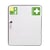 Verbandkast conform DIN 13157 met inhoud, wit, diepte 140 mm h x b = 362x302 mm