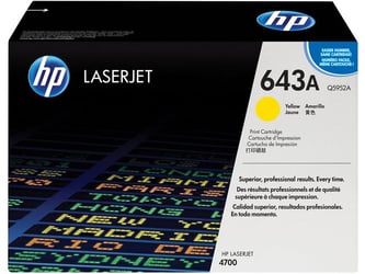 HP 643A Toner, Geel artikel afbeelding