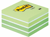 Post-it® Kubus pastel 76 x 76 mm, pastelgroen (blok 450 vel) artikel afbeelding