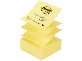 Post-it Z-Notes Canary Yellow 76 x 76 mm (pak 12 blokken)