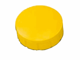 Magneet MAUL Solid 15mm 150gr geel 10 stuks