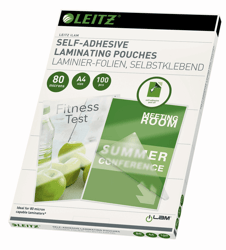 LAMINEERHOES LEITZ A4 ZELFKLEVEND 2X80MICRON EVA artikel afbeelding