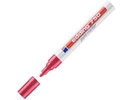 edding Lakmarker 750 2 - 4 mm, rood (pak 10 stuks) artikel afbeelding