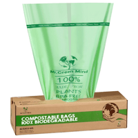Afvalzak bio Mr.Green Mind 60x80cm 60 liter dispenser 60st