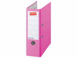 Staples Ordner Premium Rugbreedte 80 mm, roze