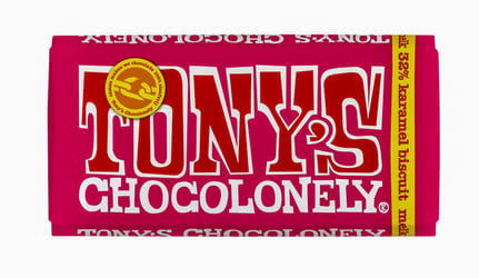 Tony's Chocolonely Melk karamel biscuit 180gr