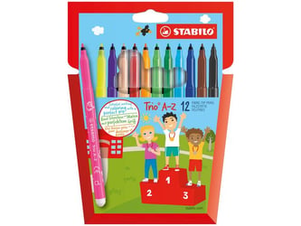 STABILO Viltstift Trio A-Z (set 12 stuks) artikel afbeelding