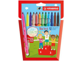 STABILO Viltstift Trio A-Z (set 12 stuks)