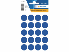 Herma Markeer punten diameter 19 mm rond, donkerblauw (pak 100 stuks)