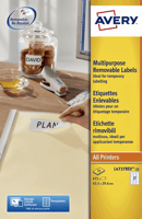 AVERY Afneembare etiketten 63,5 x 29,6 mm, L4737 (verpakking 675 stuks)