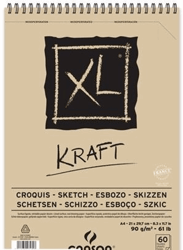 SCHETSBLOK CANSON XL KRAFT A4 SPIRAAL 60V 90GR artikel afbeelding