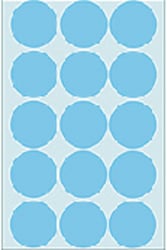 Etiket HERMA 2273 rond 32mm blauw 480 stuks