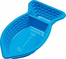 C-Foodtray Type 91 205x110x35 PS Blauw Inhoud 300CC. Sausinhoud 80CC. Doosinhoud 1000 St.