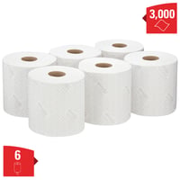 Poetsrol KC WypAll 7406 L10 1-laags 18,3cmx190m 500vel wit