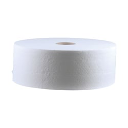 Toiletpapier grote rollen tissue gerecycled, 2-laags, wit, ongeperforeerd VE à 6 rollen artikel afbeelding