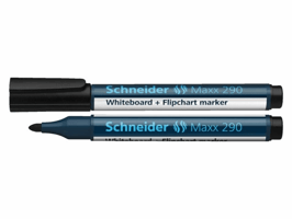 Viltstift Schneider Maxx 290 whiteboard rond 2-3mm zwart