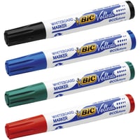 Viltstift Bic 1704 whiteboard rond assorti 1.4mm blister à 4 stuks