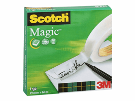 Scotch® Plakband 810 Magic™ 19 mm x 66 m, asgat 76 mm (rol 66 meter)