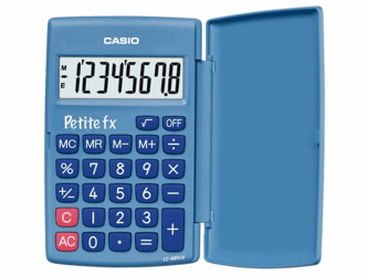 REKENMACHINE CASIO BASISSCHOOL BLAUW artikel afbeelding