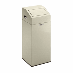 Afvalbak voor kringloopmateriaal inhoud 45 l, b x h x d = 320x790x320 mm kiezelgrijs