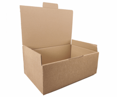 Postobox 350x220x130mm, kleur bruin, type 62