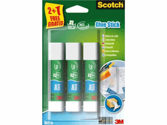 LIJMSTIFT 3M SCOTCH 21GR 2+1 GRATIS artikel afbeelding