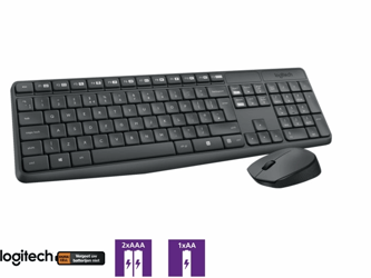 TOETSENBORD LOGITECH MK235 + MUIS DRL ZWART artikel afbeelding
