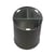 Recyclingstation van metaal, verzinkt inhoud 40 l, hoogte 470 mm zwart