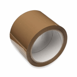 PVC tape 75mm x 66 meter, bruin artikel afbeelding