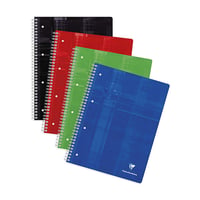 Collegeblok A4+ 90g lijn 80blz ass/pk5