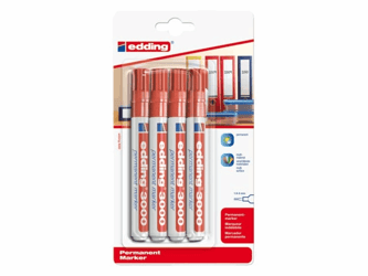 VILTSTIFT EDDING 3000 ROND 1.5-3MM ROOD  artikel afbeelding