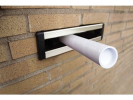 RAADHUIS Verzendkoker met Dop, Karton, diameter 32 mm, Wit (pak 5 stuks)
