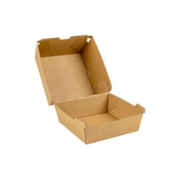 FSC® golfkarton hamburgerbox 120x120x95mm