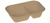 Suikerriet bakje 1000ml/22,9x15,3x5cm bruin 2-vaks artikel afbeelding