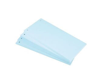 Exacompta FOREVER Tabbladen Met Perforatie, Karton 180g, Lichtblauw (pak 100 stuks) artikel afbeelding