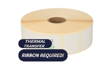 32mm x 25mm Thermisch transfer (top) Permanente lijm 2.580 etiketten 25mm kern