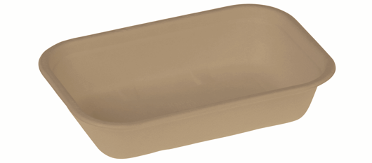 Suikerriet bakje 850ml/22,9x15,3x5cm bruin artikel afbeelding