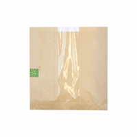 Paperwise/PLA vensterzak 270x260x(2x35)mm, met middenvenster