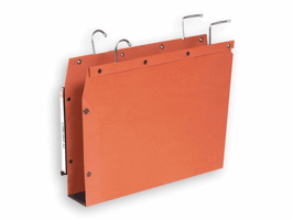L'oblique Hangmap TUB Ultimate® Lateraal, folio, 50 mm bodem, oranje (doos 25 stuks)