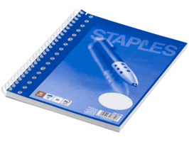 Staples Collegeblok A5+,17-gaats, gelijnd (pak 5 x 80 vel)
