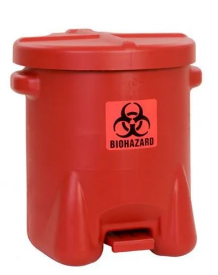 Pedaalemmer met  biohazard logo
