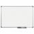 Geruit wandbord, wit raster 10x10 / 50x50 mm b x h = 1200x900 mm