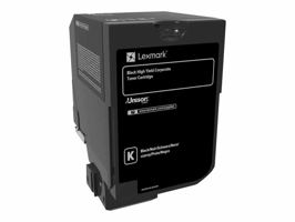 Lexmark 74C2HKE Toner, Single Pack, Zwart
