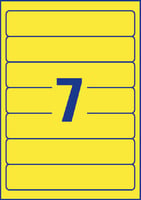 Rugetiket Avery Zweckform smal 38x192mm zelfklevend geel
