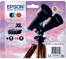 Inkcartridge Epson 502XL T02W6 zwart + 3 kleuren HC artikel afbeelding