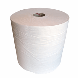 Industrie rol recycled wit geperforeerd, 1-laags 25 cm x 700 meter. artikel afbeelding
