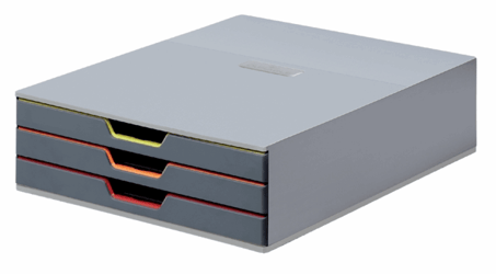Ladenbox Durable Varicolor 3 laden grijs artikel afbeelding