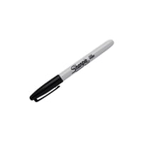Viltstift Sharpie rond 0.9mm zwart blister à 2 stuks